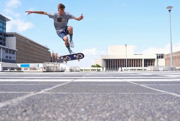 Skating More Hobby Skateboarders City — Fotografia de Stock