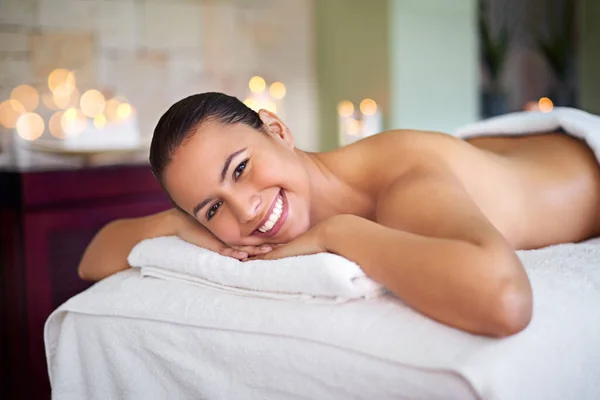 Massage day is my favourite day of the week. an attractive woman enjoying a day at a health spa