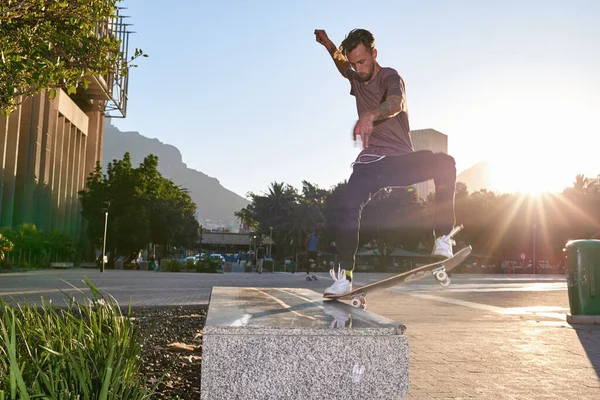 Skating More Hobby Skateboarders City — Stock Fotó