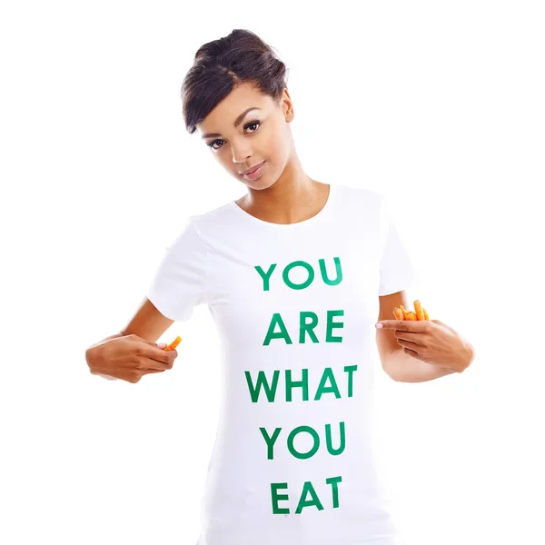 You What You Eat Make Sure Its Healthy Portrait Young — Stock Photo, Image