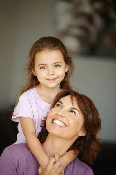 Special Moments Mom Mother Spending Time Her Adorable Little Girl — Stock Photo, Image