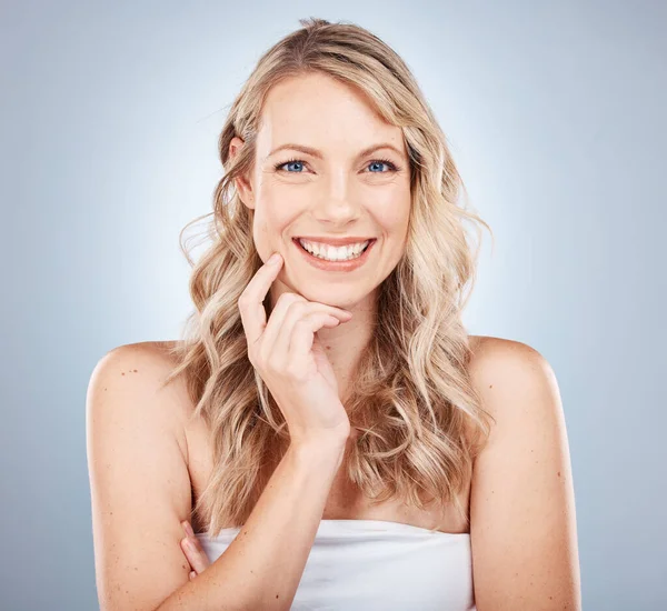 Beauty Portrait Skincare Model Woman Health Dental Skin Wellness Makeup — Φωτογραφία Αρχείου