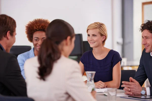 Reuniões Deles São Sempre Produtivas Empresários Uma Reunião — Fotografia de Stock