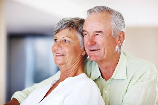 Mature Couple Spending Time Together Home Closeup Loving Mature Couple — Stock Photo, Image