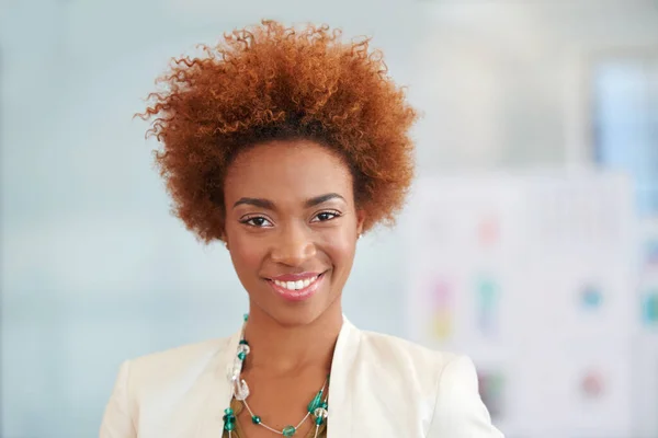 What Project Can Ace Now Portrait Successful Young Businesswoman Office — Stock Photo, Image