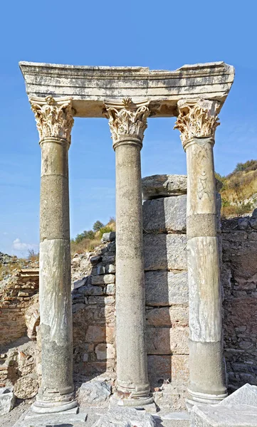 Ancient Ruins Modern Times Ancient Roman Ruins Turkey — Stock Photo, Image