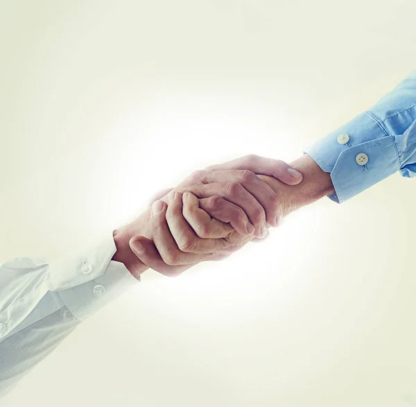 Business Real Deal Two Businessmen Shaking Hands — Stock Photo, Image
