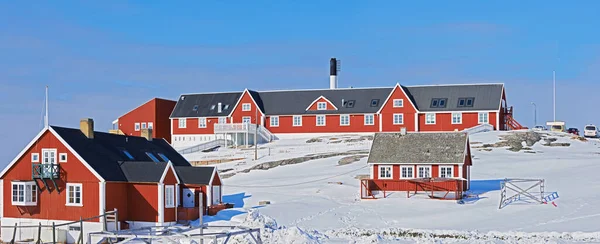 Δημόσιο Νοσοκομείο Του Ilulissat Γροιλανδία Φωτογραφία Του Δημόσιου Νοσοκομείου Στο — Φωτογραφία Αρχείου