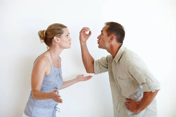 Personne Jamais Dit Que Serait Dur Couple Disputant Passionnément Dans — Photo