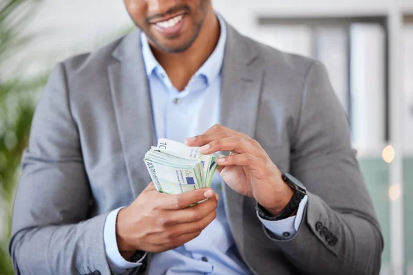 Hands Money Finance Business Man Counting Cash While Accounting Banking — Stock Photo, Image