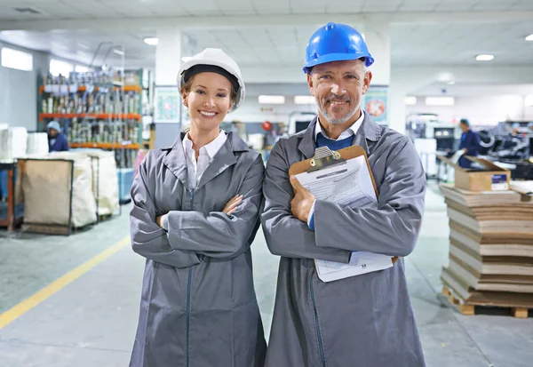 Our Business Well Oiled Machine People Working Printing Packaging Distribution — Stock Photo, Image