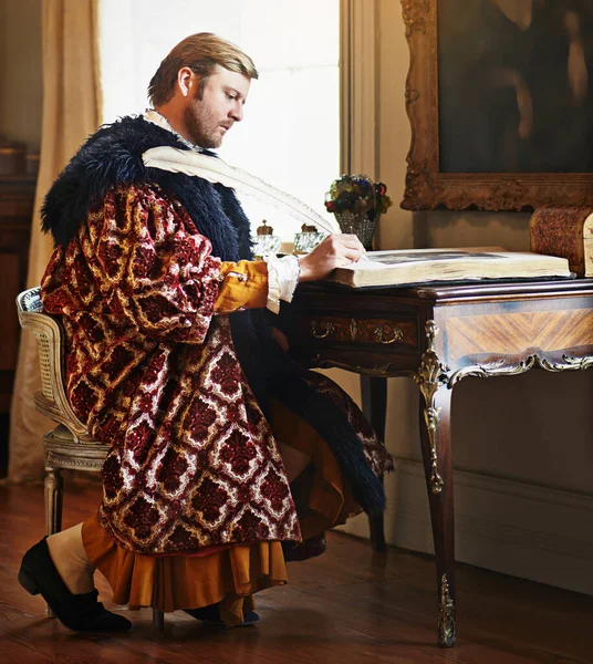 Ein Dringender Brief Meinen König Und Meine Frau Ein Aristokratischer — Stockfoto