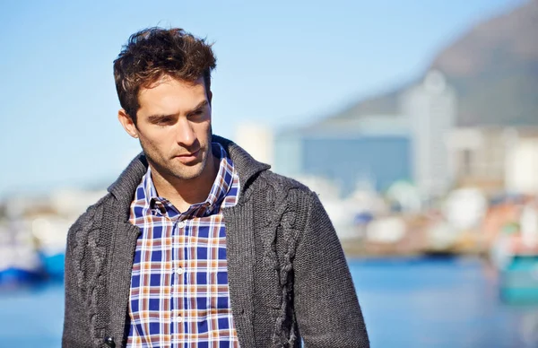 Stock image Spending some time outside. a handsome young man spending a day outdoors