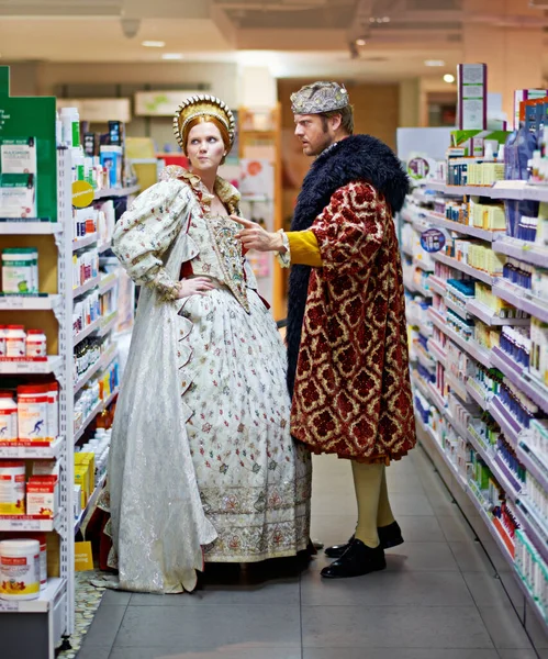 Royalty Verwendet Diese Marke Einfach Nicht König Und Königin Streiten — Stockfoto
