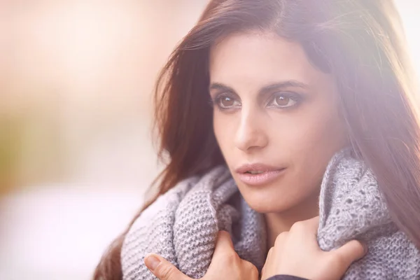 Bring on the chill. a beautiful young woman wearing stylish winter clothing
