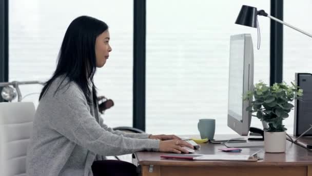 Pessoas Negócios Designer Homem Mulher Computador Que Trabalham Pesquisa Planejamento — Vídeo de Stock