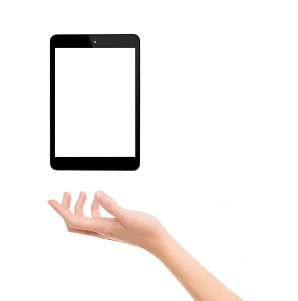 Ten Smartfon Jest Prosty Skuteczny Dłoń Kobiety Trzymającej Smartfona — Zdjęcie stockowe