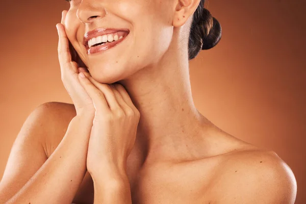 Здоров Жінки Вінірами Догляд Собою Лікування Зубів Здорова Посмішка Гігієна — стокове фото