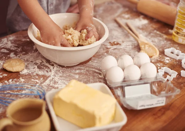 Będzie Najlepszy Tort Świecie Małych Chłopców Pieczenia Kuchni — Zdjęcie stockowe