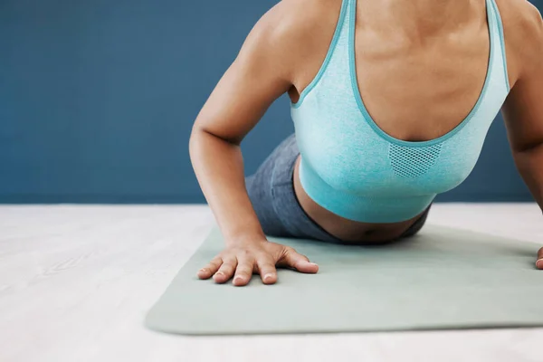 Yoga Corps Femme Étirant Pour Forme Physique Santé Les Performances — Photo