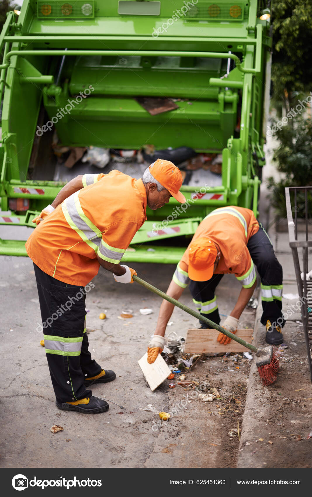Garbage Collection Day Garbage Collection Team Work Stock Photo By.
