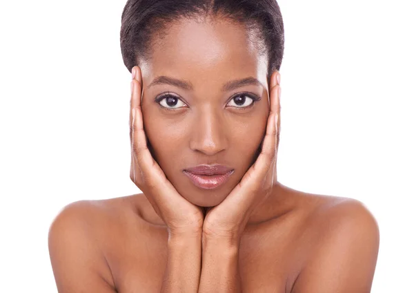 Hautpflege Ist Ihre Oberste Priorität Studioaufnahme Einer Schönen Jungen Frau — Stockfoto