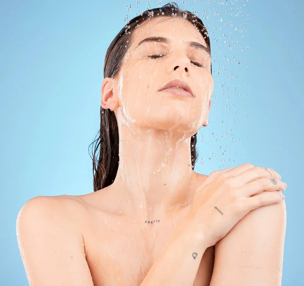Doccia Cura Della Pelle Idratazione Delle Donne Bellezza Igiene Pulizia — Foto Stock