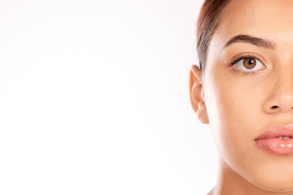 Krása Péče Pleť Obličej Ženy Pro Přírodní Zdravé Dermatologické Kosmetické — Stock fotografie