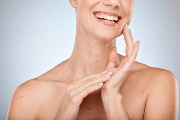 Kobieta Twarz Usta Pielęgnacja Skóry Kosmetyki Piękno Zdrowy Naturalny Blask — Zdjęcie stockowe