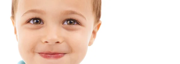 Yüzünde Hep Bir Gülümseme Vardı Beyaz Tenli Yakışıklı Bir Çocuğun — Stok fotoğraf