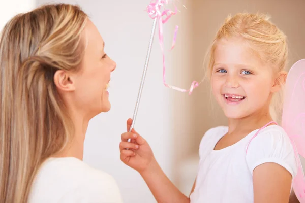 Shell Grant Her Mum Any Wish She Wants Portrait Smiling — Stock Photo, Image