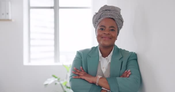 Επιχειρήσεις Πρόσωπο Και Μαύρη Γυναίκα Αφρικανή Στη Διαχείριση Ανθρώπινου Δυναμικού — Αρχείο Βίντεο