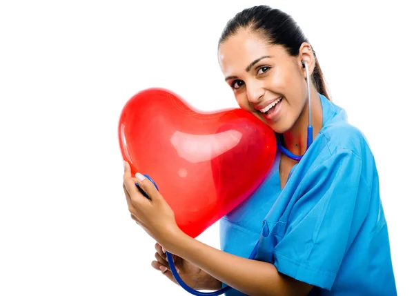 Dein Herz Ist Dein Wertvollstes Gut Eine Ärztin Die Vor — Stockfoto