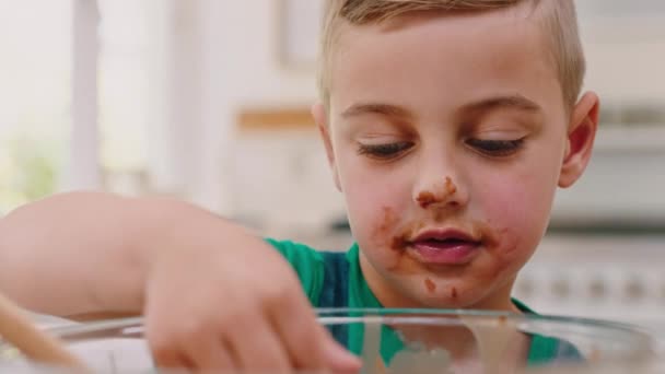Backen Schokolade Essen Und Glücklich Sein Mit Leckereien Zutaten Und — Stockvideo