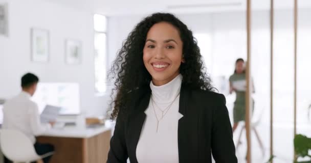 Reklam Ajansı Ofisinde Başarılı Olmak Için Hedefleri Gururu Vizyonu Olan — Stok video