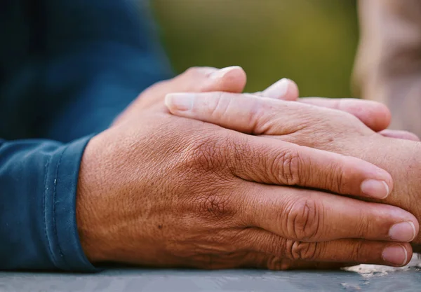 Hands Zoom Support Care Trust Love Commitment Comfort Outdoor Holding — Stock Photo, Image