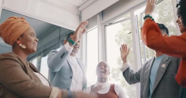 Success Team Work People High Five Office Meeting Sales Kpi — Video