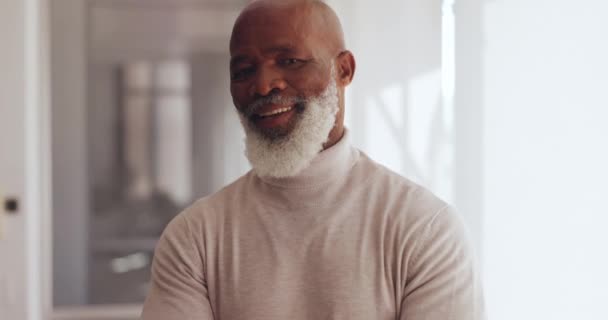Face Business Black Man Smile Office Leadership Brand Development Confidence — Stock video