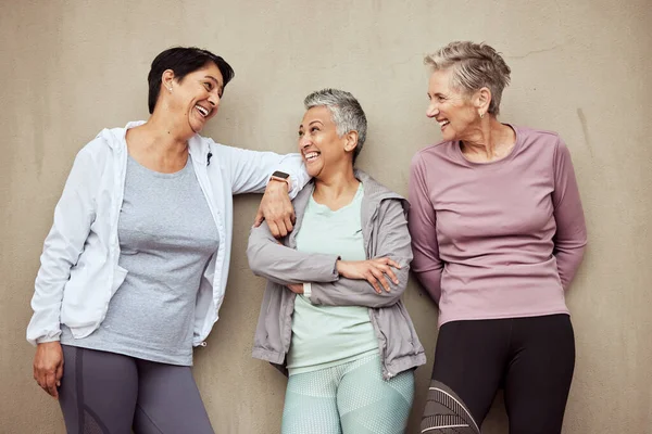 Fitness Friends Senior Women Exercise Wellness Retirement Vitality Active Lifestyle — Stockfoto