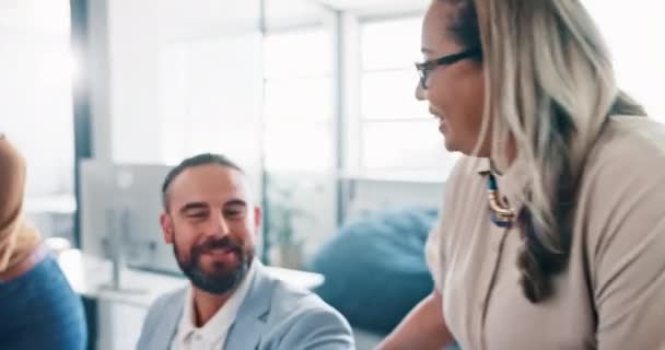 Business Team Talk Marketing Discussion Creative Team Work Diversity Office — Video