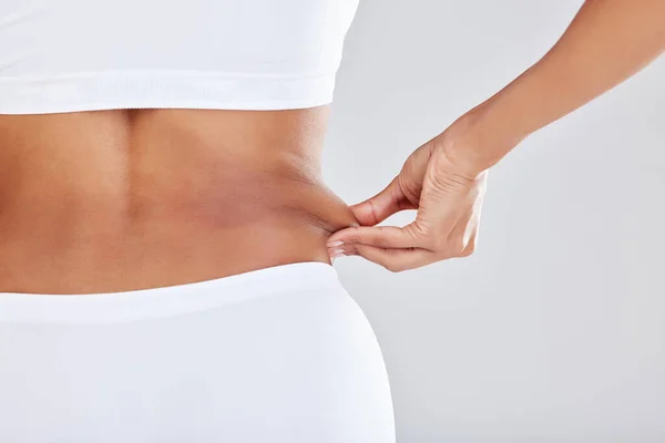 Woman Back Weight Wellness Lingerie Healthcare Skincare Beauty Body Training — Foto de Stock
