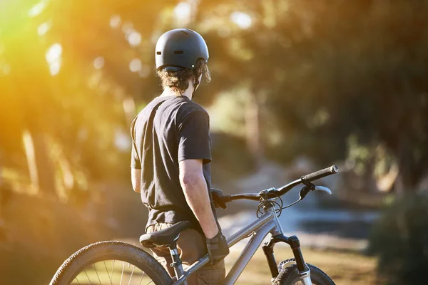 Bike Exercise Summer Sports Man Outdoor Nature Leisure Recreation Summer — Stockfoto