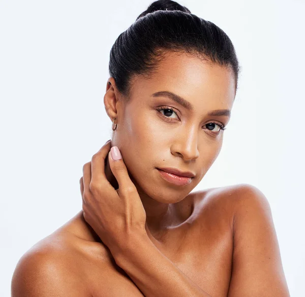 Beauty Portrait Skin Care Face Woman Studio Dermatology Cosmetics Natural — Φωτογραφία Αρχείου