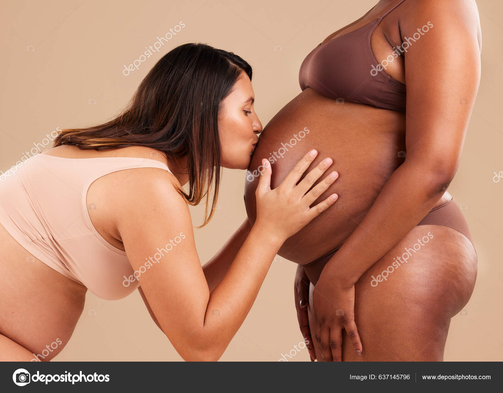 Pregnant, body and portrait of women in belly support touch, hope
