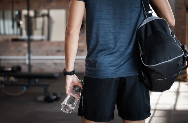 Exercise Bag Back Man Gym Ready Start Workout Sports Fitness — Stockfoto