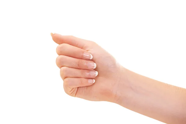 Shes Bekam Ihre Hand Für Die Neuesten Hautbehandlungen Eine Frauenhand — Stockfoto