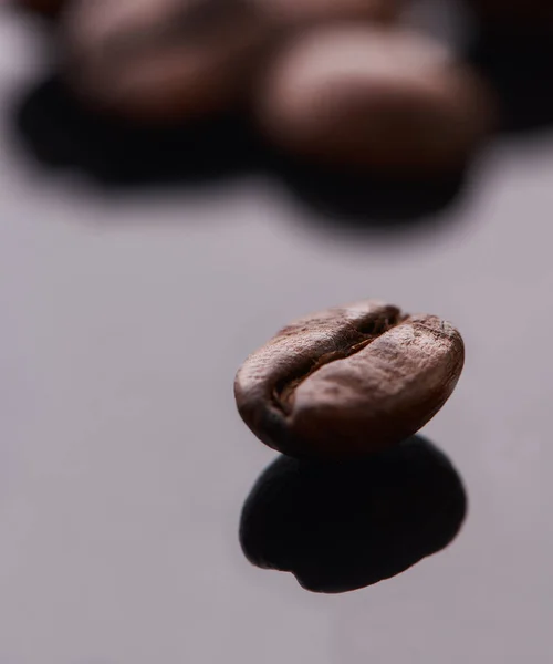Start Your Day Coffee Studio Shot Coffee Bean Lying Grey — ストック写真