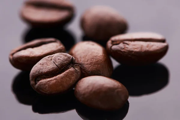 Great Ideas Come Great Coffee Studio Shot Coffee Beans Grey — ストック写真