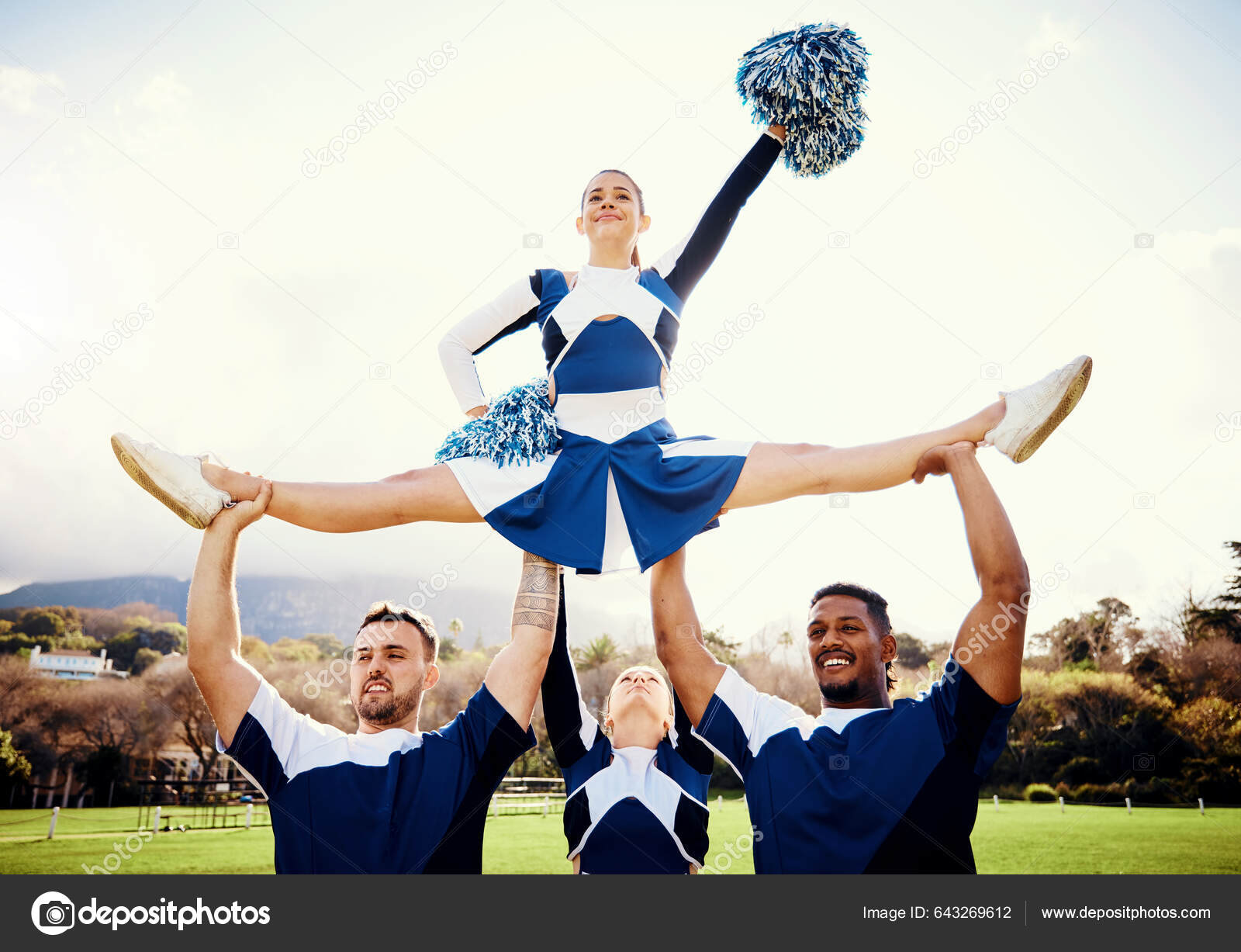 Sports Woman Sky Cheerleader