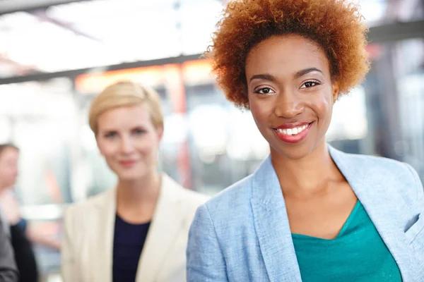Her Job Energizes Her Portrait Trendy Young Business Professional Coworker — Stock Photo, Image